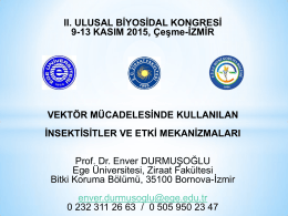 Prof. Dr. Enver DURMUŞOĞLU - uluslararası katılımlı 2. ulusal
