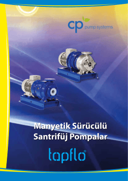 CP Pumpen Manyetik Kaplinli Pompalar Katalogu