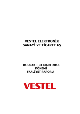 Mart 2015 - Vestel Yatırımcı İlişkileri