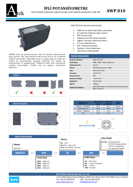 AWP 810 - ATEK Elektronik Sensör Teknolojileri