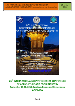 26th international scientific-expert conference of agriculture and