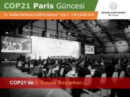 COP21 Paris Güncesi