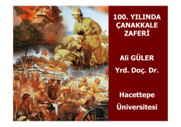 Ali Güler Çanakkale