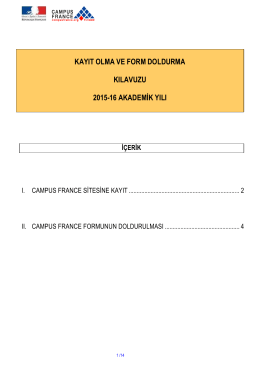 Guide d`inscription et formulaire CF 2014-15