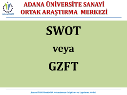 SWOT GZFT - Adana ÜSAM
