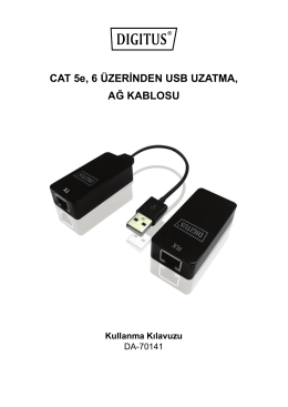 CAT 5e, 6 ÜZERİNDEN USB UZATMA, AĞ KABLOSU Kullanma
