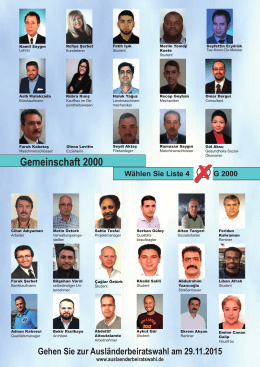 Gemeinschaft 2000 - Arbeitsgemeinschaft der Ausländerbeiräte in