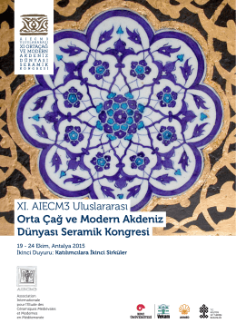 XI. AIECM3 Uluslararası Orta Çağ ve Modern Akdeniz Dünyası