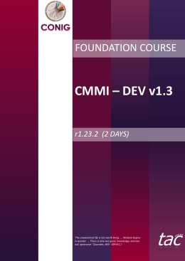 CMMI – DEV v1.3