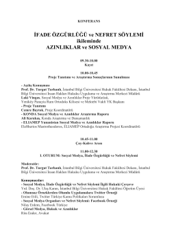 Dosyayı İndir - Sosyal Medya ve Azınlıklar Projesi