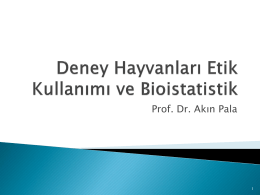 Deney Hayvanlarinda biostatistics
