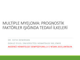 Dr. Fatih Demirkan - 2. Akdeniz Hematoloji Sempozyumu