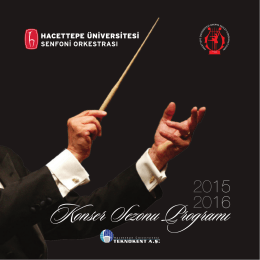 Yıllık Program - Hacettepe Üniversitesi Ankara Devlet Konservatuvarı