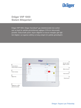 Ürün bilgisi: Dräger VVP 1000