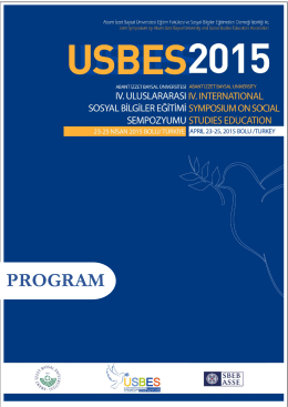 PROGRAM - USBES 2015 - Uluslararası Sosyal Bilgiler Eğitimi