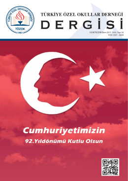 34. sayi - Türkiye Özel Okullar Birliği Derneği