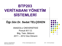 Görev - Anadolu Üniversitesi