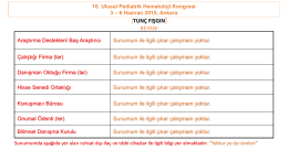 TARİHÇE - Türk Pediatrik Hematoloji Derneği
