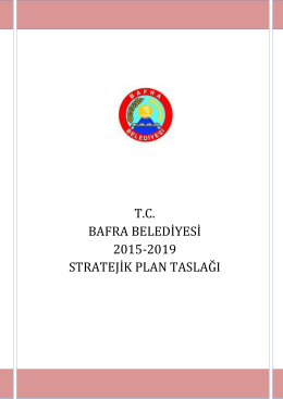 2015-2019 bafra belediyesi stratejik planı
