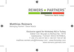 REIMERS PARTNERS Istanbul!