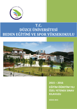 tc düzce üniversitesi beden eğ - Düzce Üniversitesi Beden Eğitimi