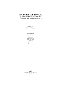 NATURE AS SPACE