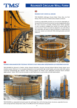 roundex circular wall form - TMS Formwork & Scaffolding Systems