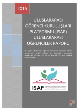 ISAP Uluslarası Öğrenci Raporu (2015)