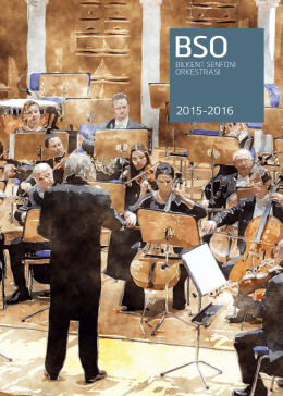 2015-16 Sezon Programı - Bilkent Senfoni Orkestrası