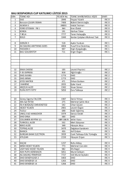 bau bosphorus cup katılımcı listesi 2015