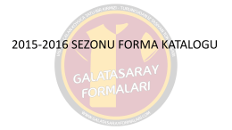PowerPoint Sunusu - Galatasaray Formaları | Galatasarayformalari