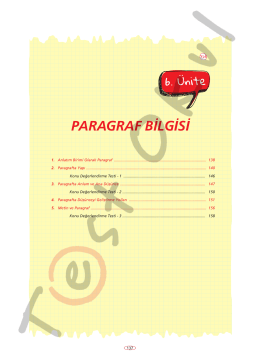 PARAGRAF BİLGİSİ - Your Pocket Library