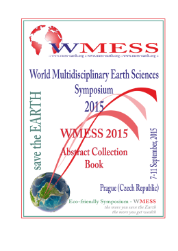 WMESS 2015 - Abstract Collection