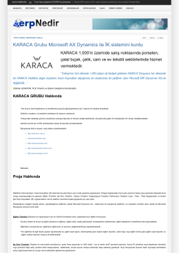 KARACA Grubu Microsoft AX Dynamics ile İK sistemini kurdu