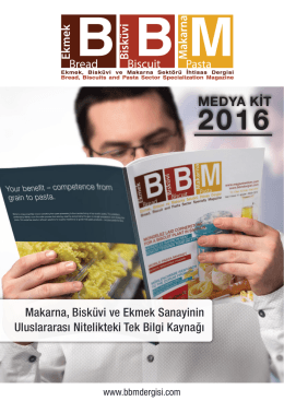 MEDYA KİT - Magazine BBM | Ekmek, Bisküvi ve Makarna Sektörü