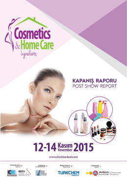 Cosmetics & Home Care Ingredients 2015 Kapanış Raporu