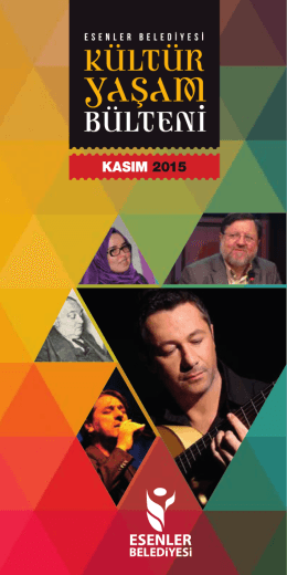 Esenler Kasım 2015 Kultur Yasam Bulteni 03.indd