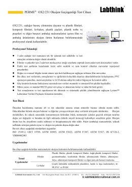 PERME® OX2/231 Oksijen Geçirgenliği Test Cihazı