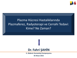 Dr. Fahri Şahin - 2. Akdeniz Hematoloji Sempozyumu