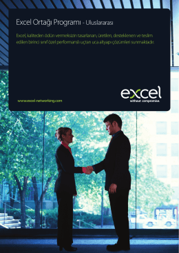 Excel Ortağı Program Broşürü - Excel