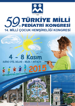 6 Kasım 2015 - 59. türkiye milli pediatri kongresi