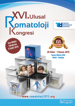 Bilimsel Program - Kurs Günü - 16. Ulusal Romatoloji Kongresi