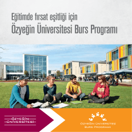Özyeğin Üniversitesi Burs Programı