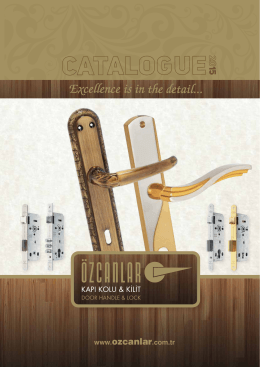 Ozcanlar Door Handles Catalogue 2015 (English)