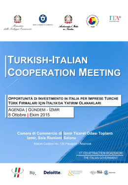TURKISH-ITALIAN COOPERATION MEETING