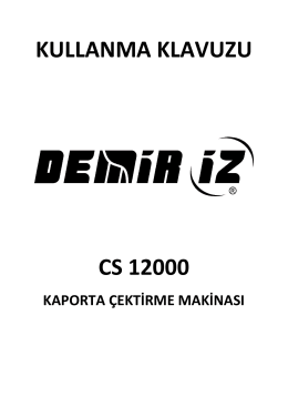 CS 12000 - Kullanma Kılavuzu