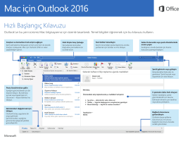 Mac için Outlook 2016