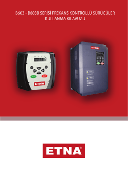 ETNA frekans kontrol sürücüsü kullanma kılavuzu