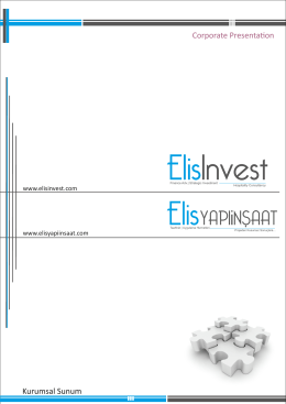 YAPIiNSAAT - ELIS Invest | Corporate Finance