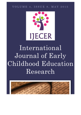 International Journal of Early Childhood Education Research